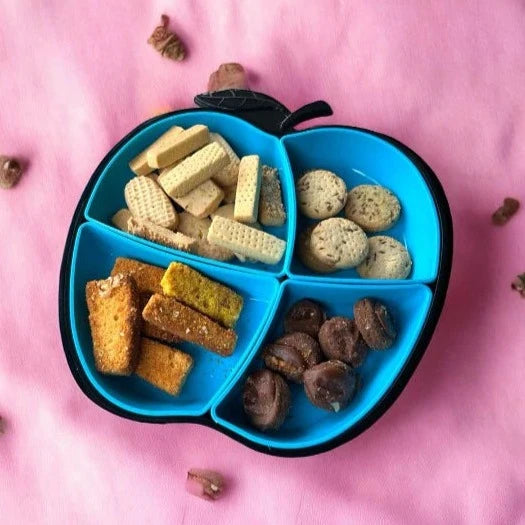 Apple Shaped Iftar Tray, 4 Compartment Food Plate, Sasuke Food Divided Serving Plate Apple Shaped Iftar Tray, 4 Compartment Food Plate, Sasuke Food Divided Serving Plate